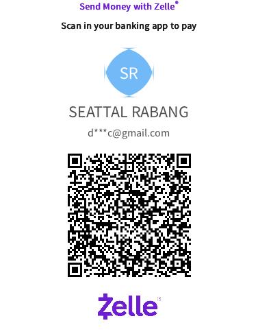 Zelle donation QR code